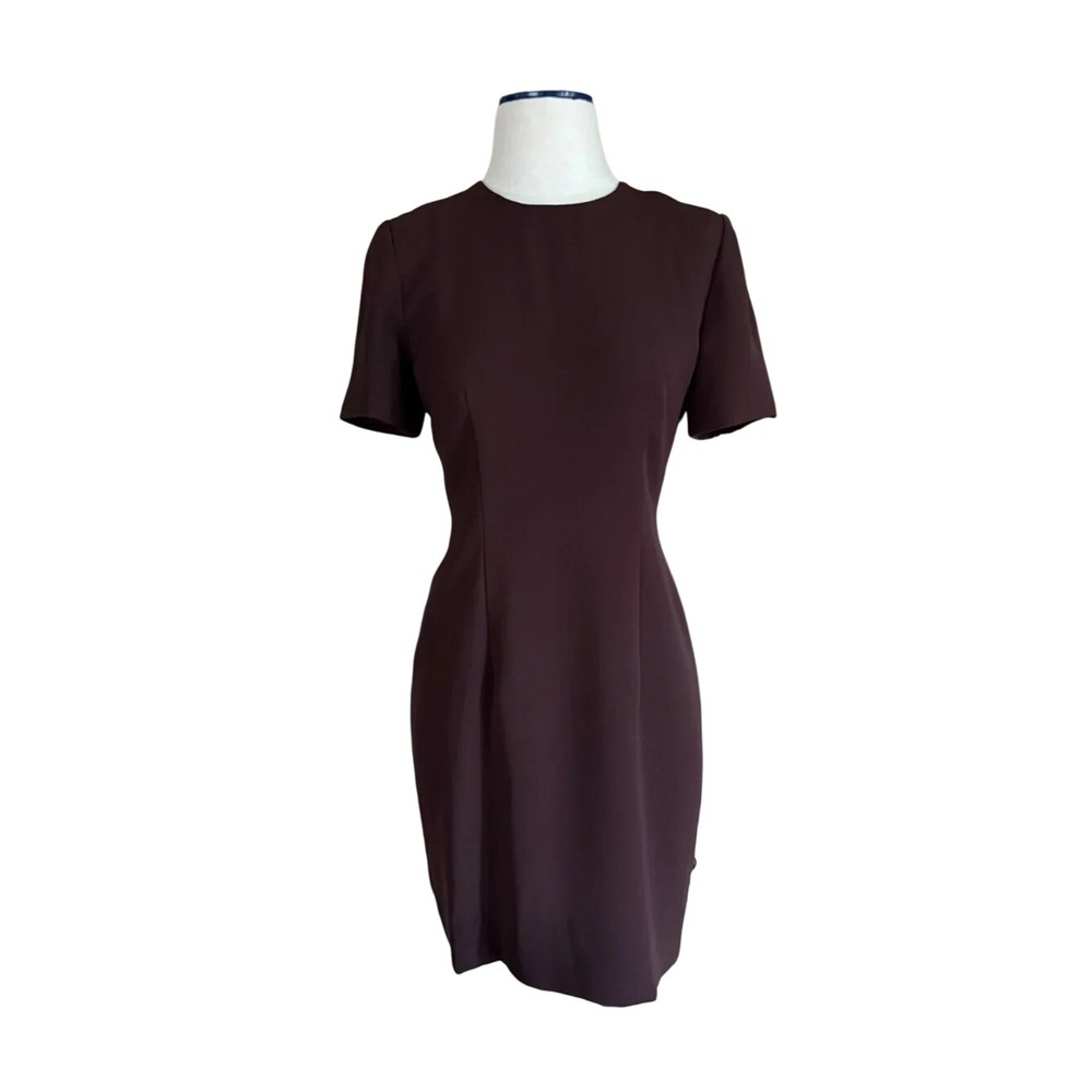 Vintage Arnold Scaasi Topper Jacket Dress Set In Deep Burgundy/Plum (Size 4)